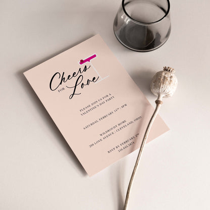 Cheers for Love Invitations - Blú Rose
