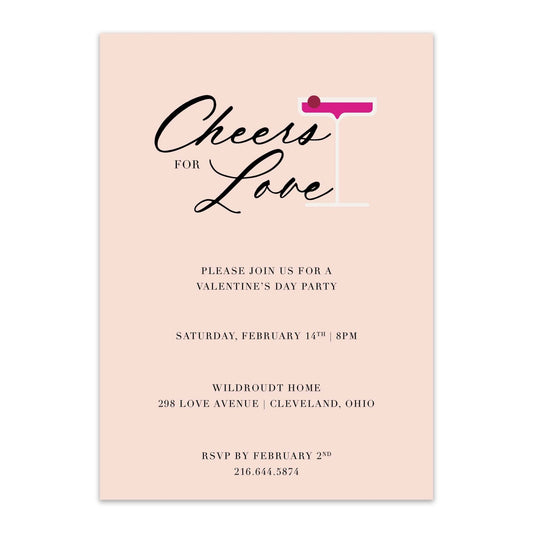 Cheers for Love Invitations - Blú Rose