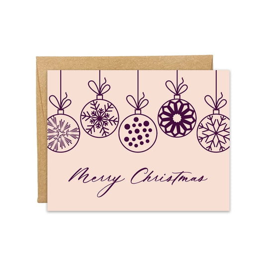 Christmas Ornaments Card - Blú Rose
