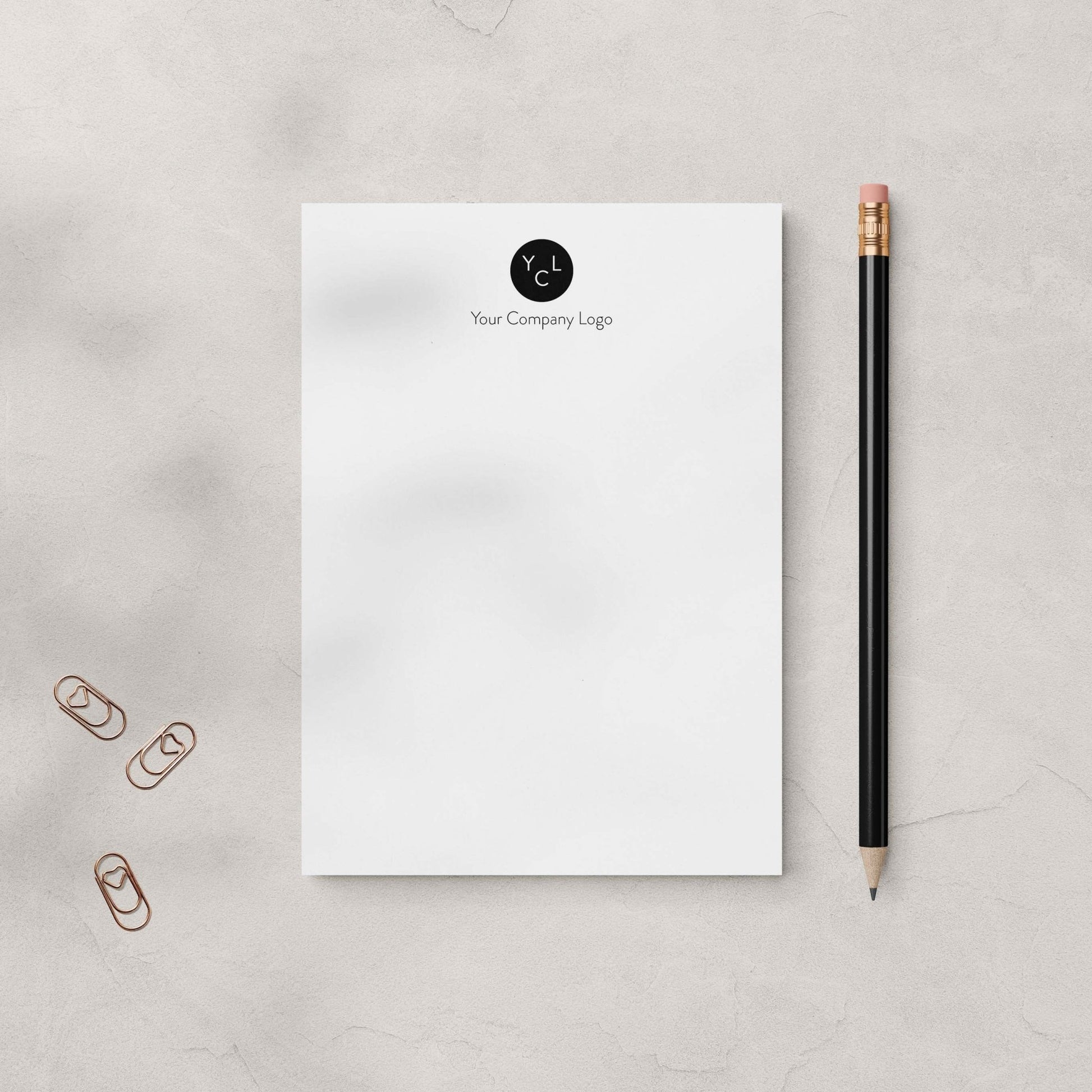 Custom | Add Your Logo Notepad + Notecard Set - Blú Rose