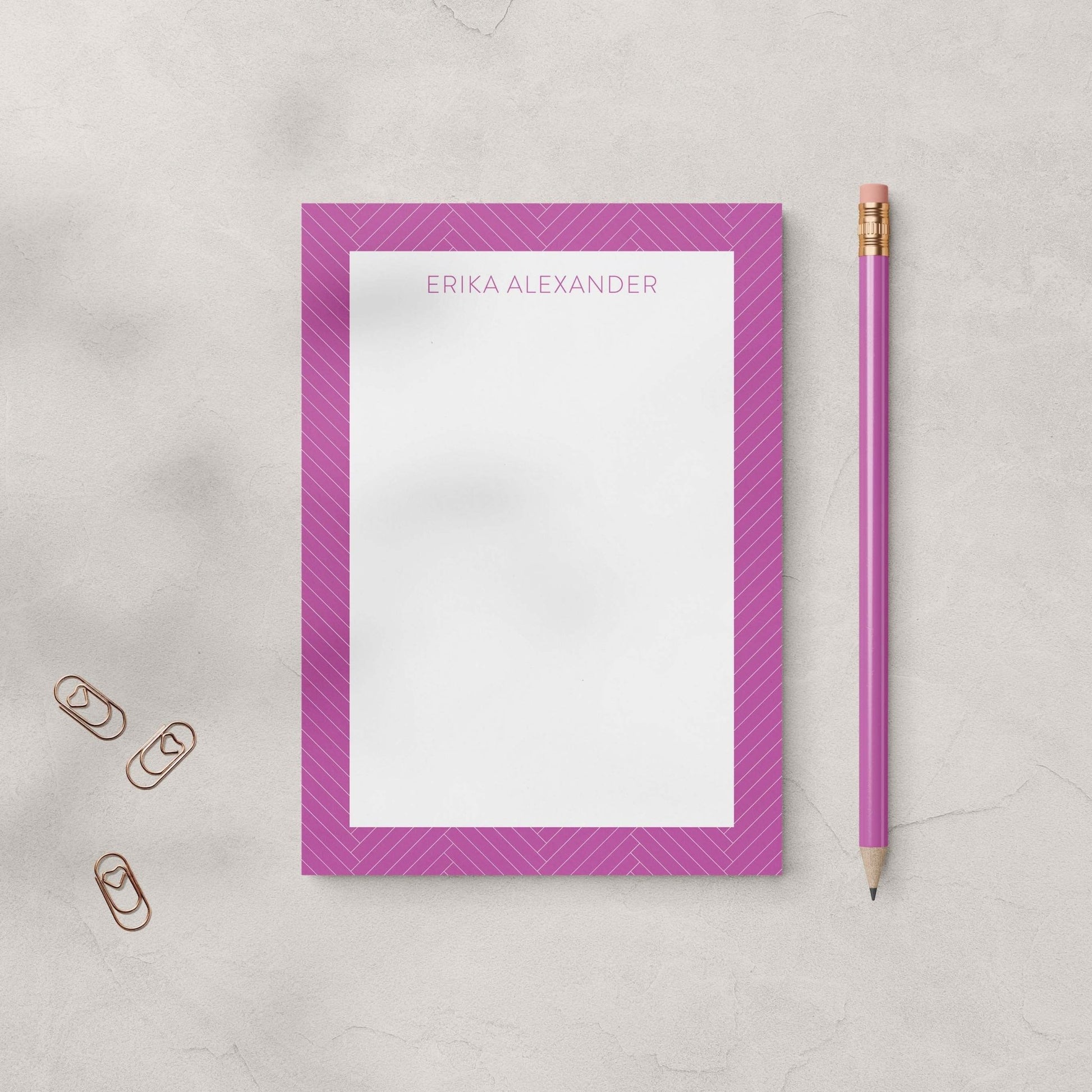 Erika Notepad + Notecard Set - Blú Rose