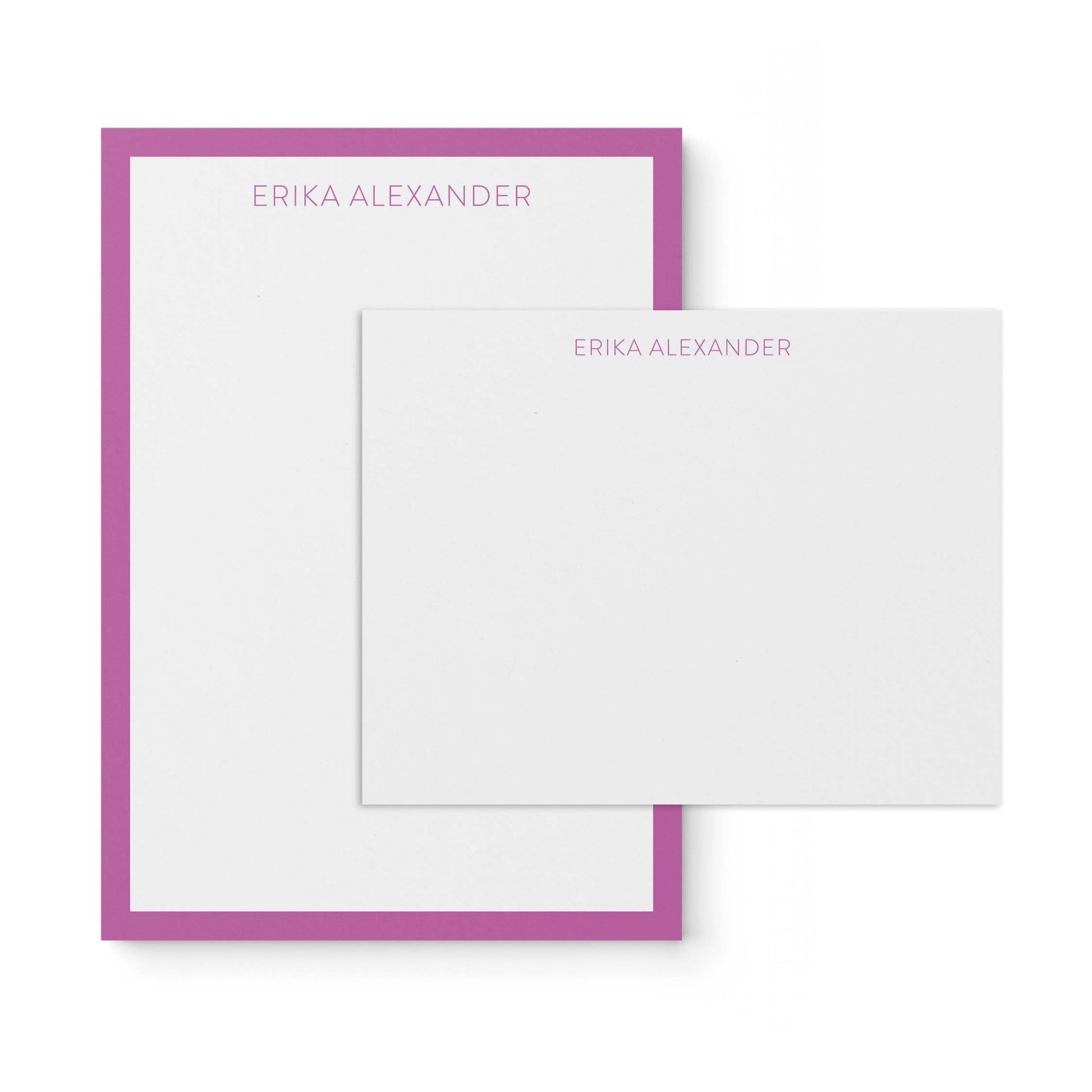 Erika Notepad + Notecard Set - Blú Rose