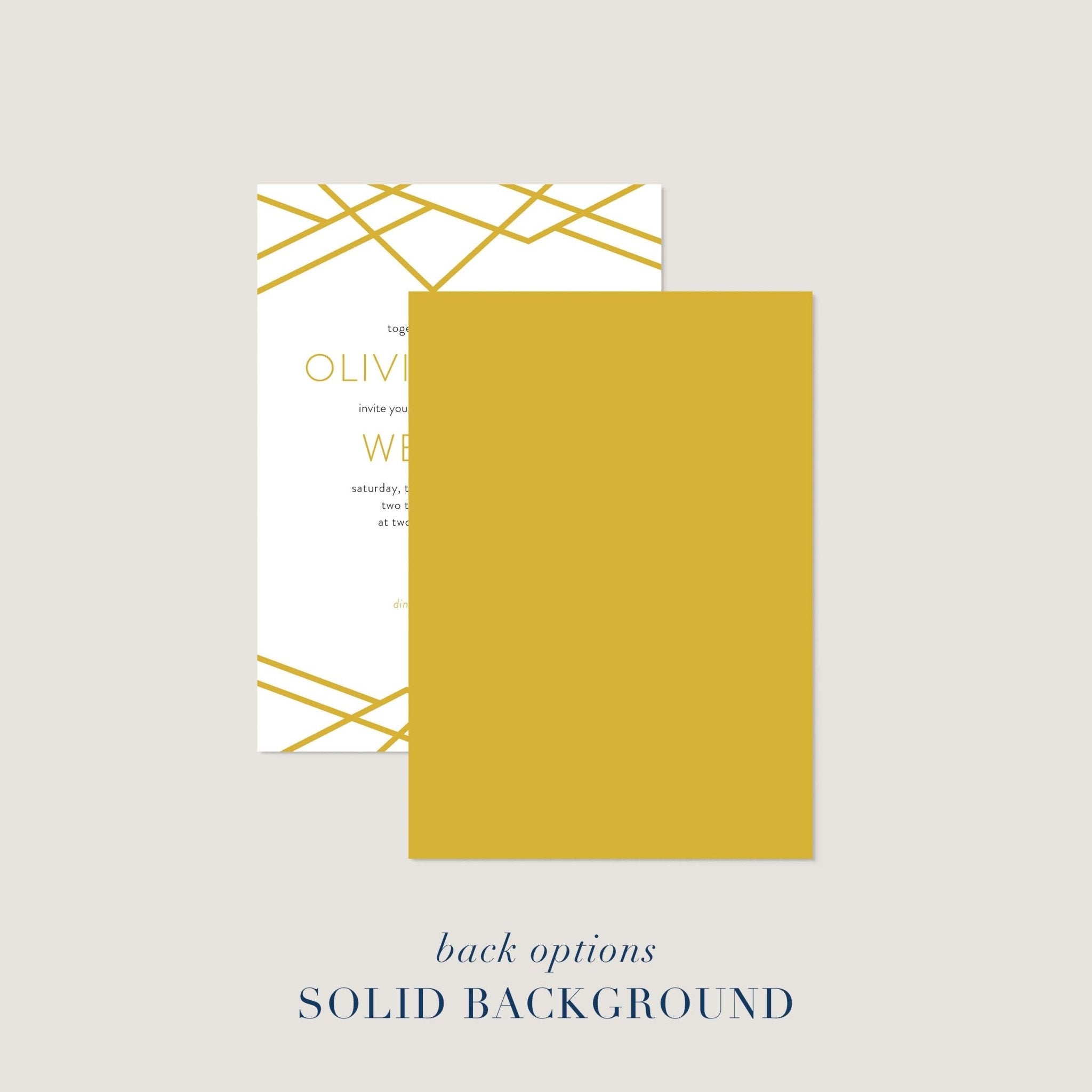Geometric Art Deco Wedding Invitations - Blú Rose