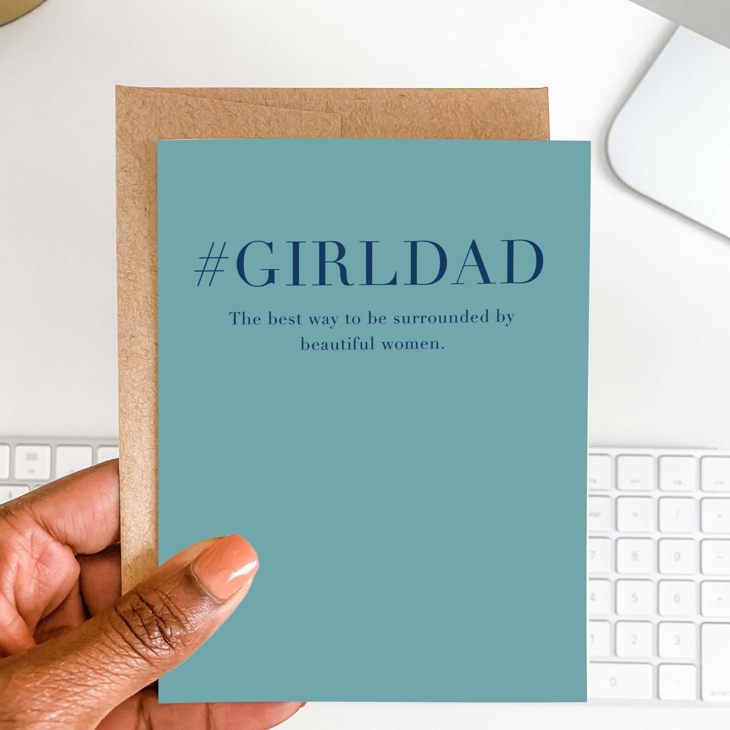 Girl Dad Greeting Card | Funny Card for Dad | Blú Rose