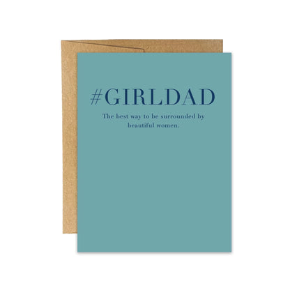 Girl Dad Greeting Card | Funny Card for Dad | Blú Rose
