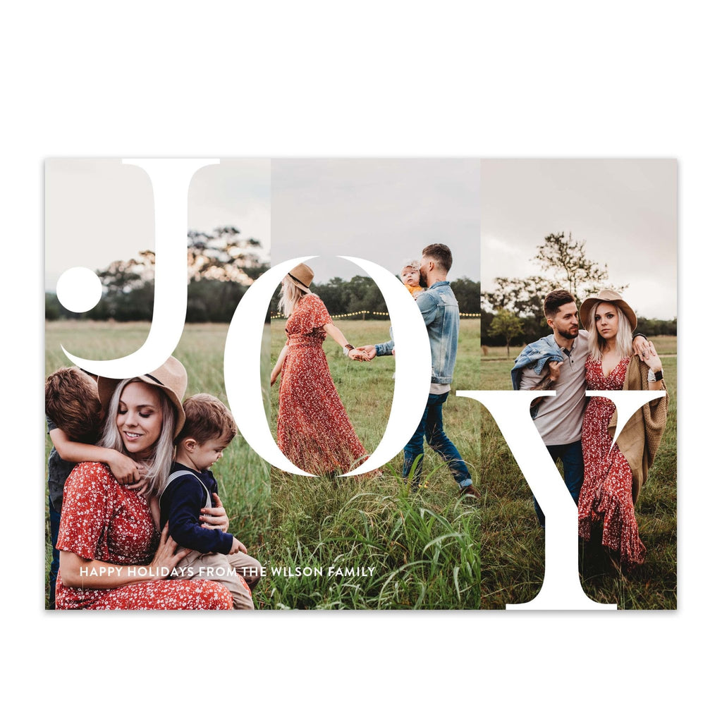 Joy Photo Holiday Cards - Blú Rose