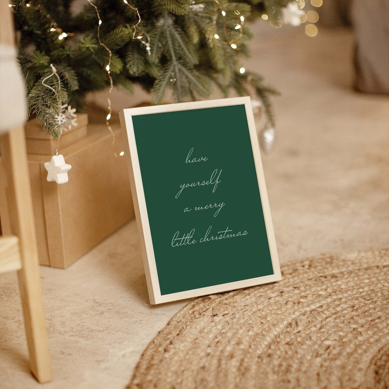 Merry Little Christmas Art Print - Blú Rose