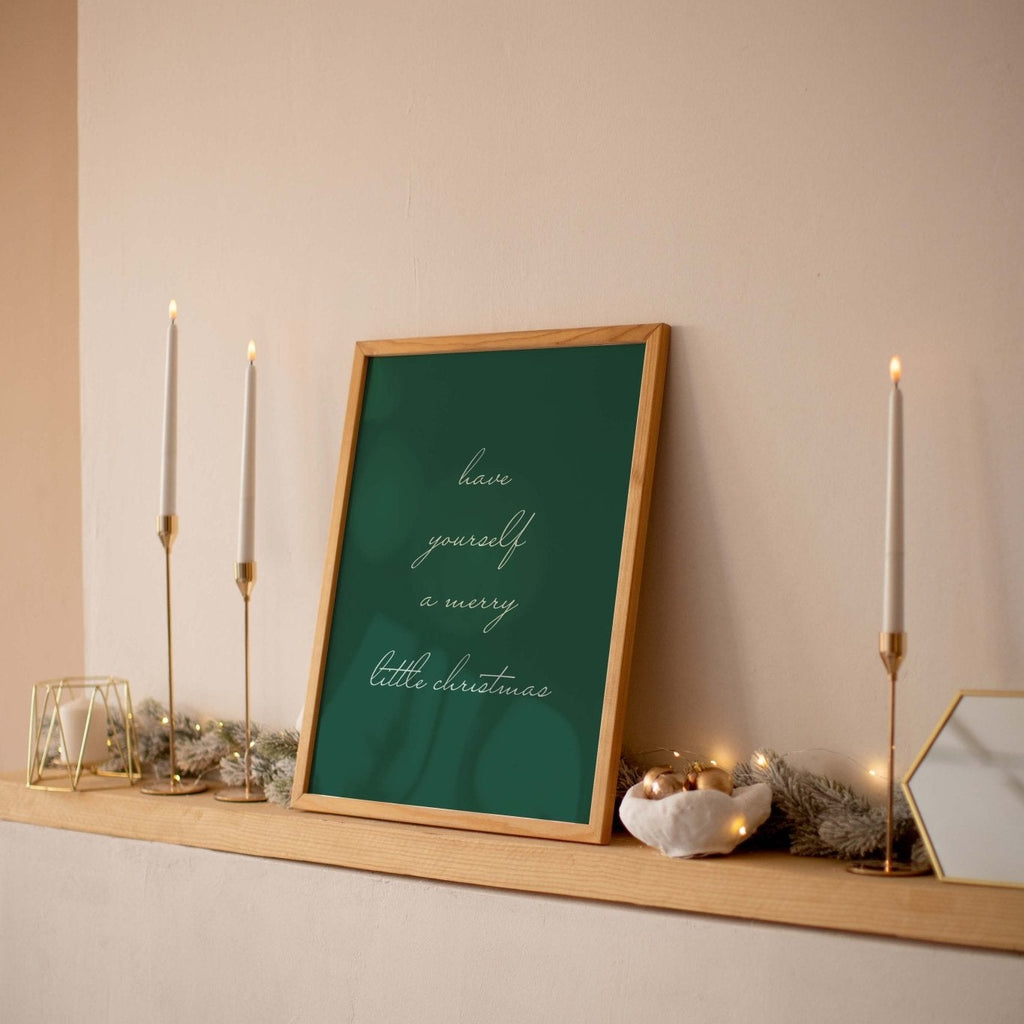 Merry Little Christmas Art Print - Blú Rose