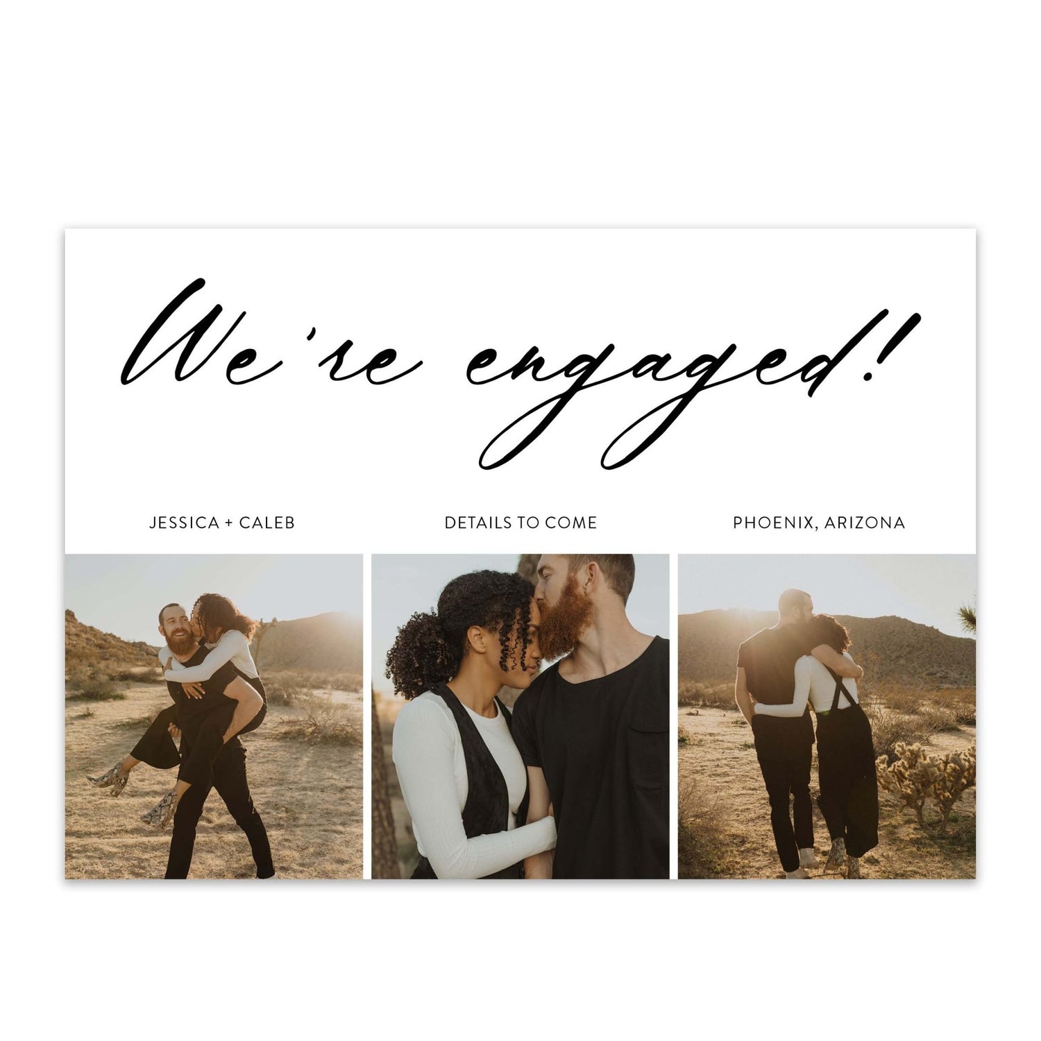 Minimal Engagement Cards - Blú Rose