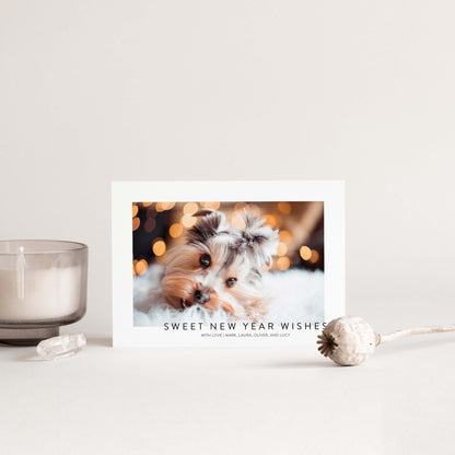 Minimalist Framed Photo Holiday Cards - Blú Rose