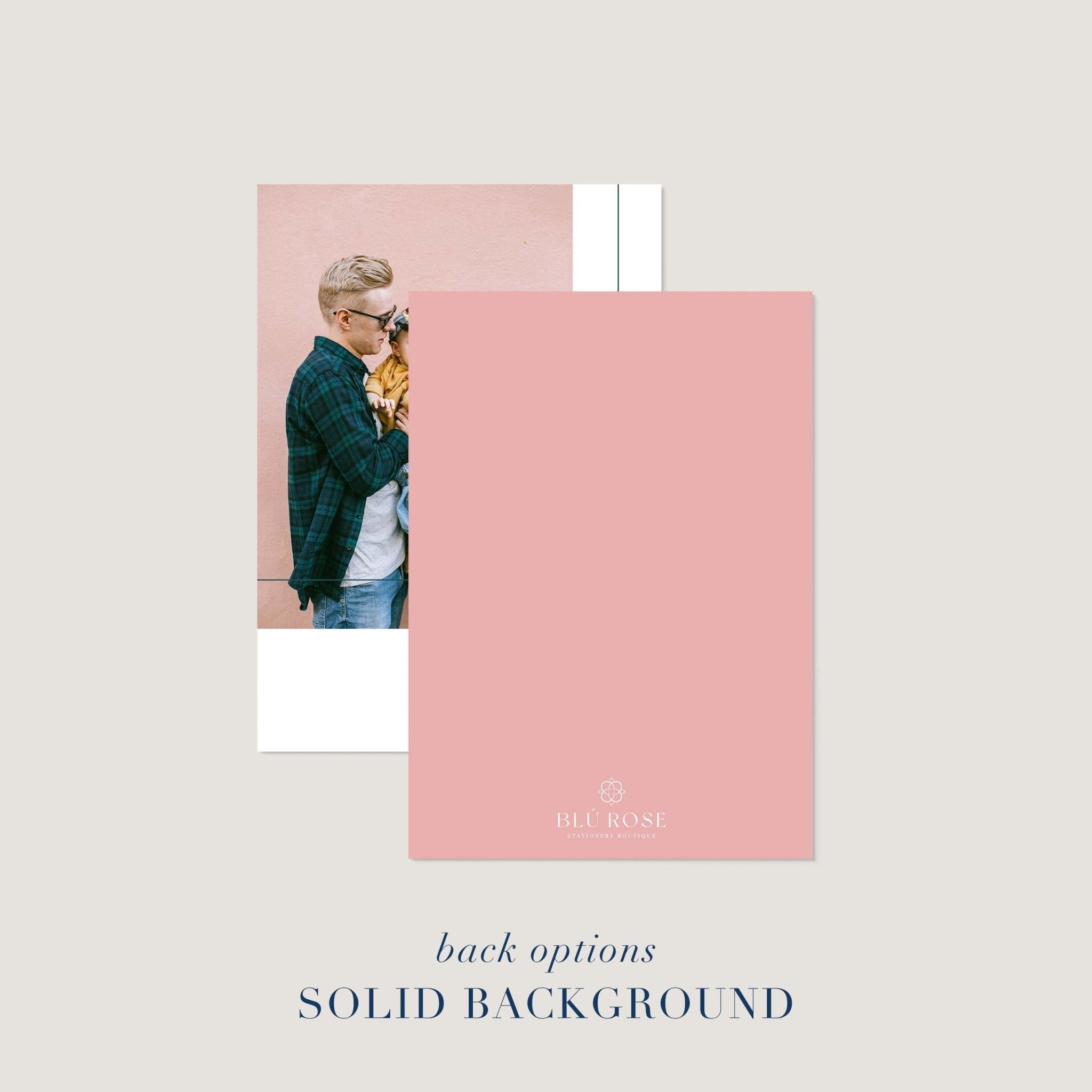 Modern Photo Holiday Cards - Blú Rose