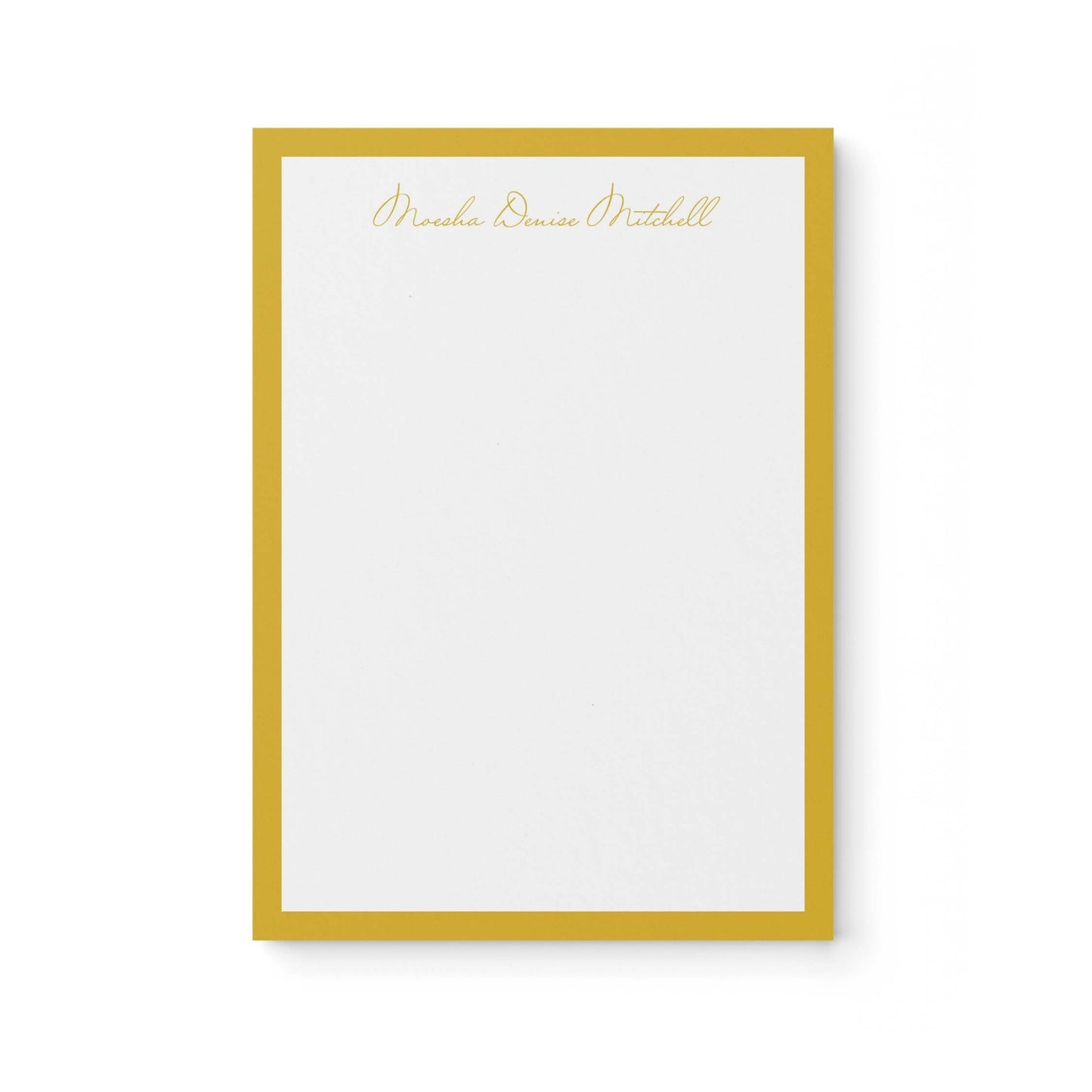 Moesha Border Notepad - Blú Rose