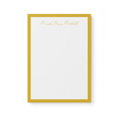 Moesha Border Notepad - Blú Rose