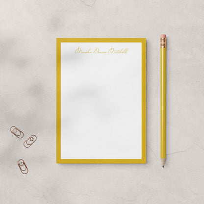 Moesha Border Notepad - Blú Rose