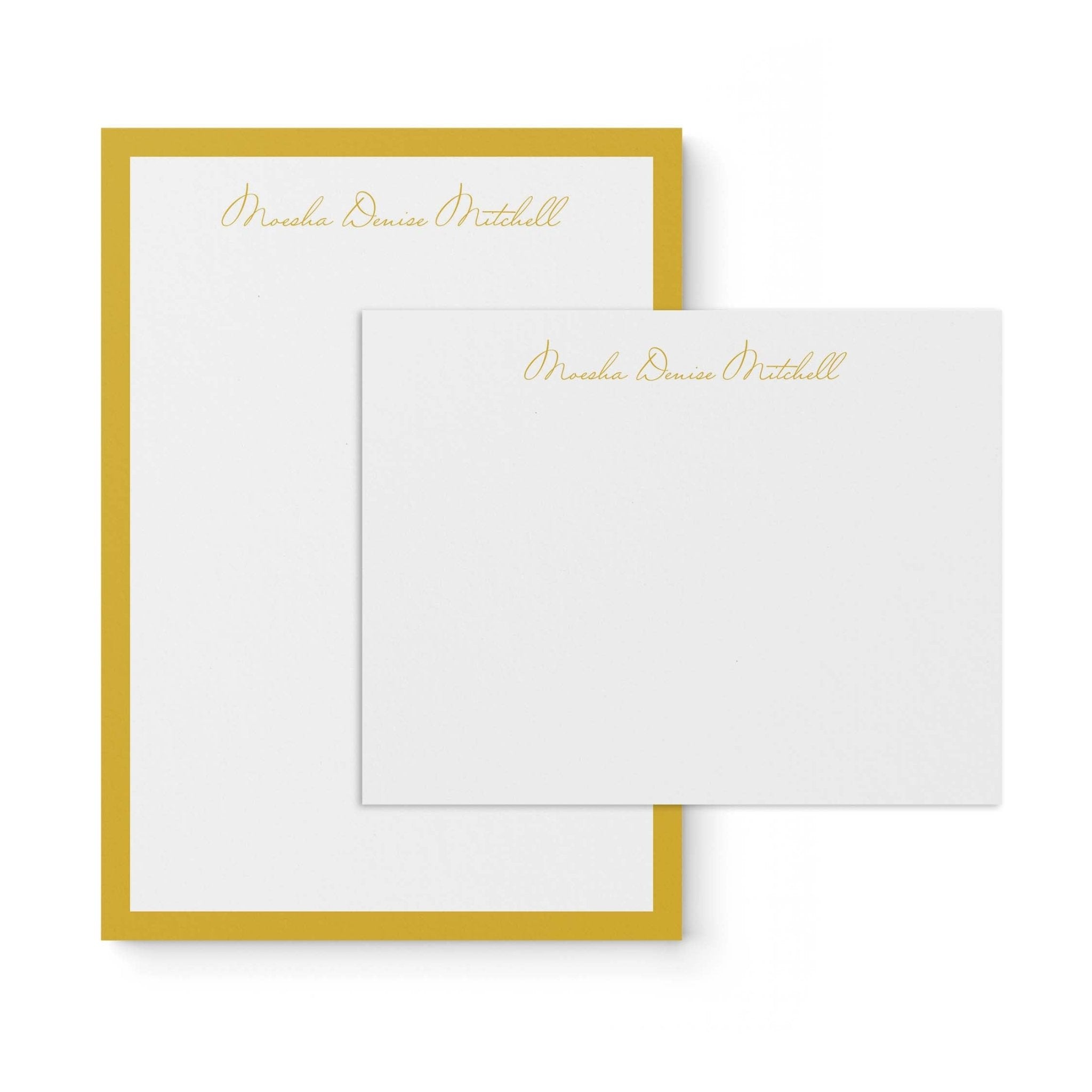 Notepad Card Box Design Notepad + Notecard Sets | Blú Rose Designs