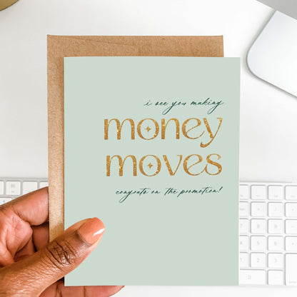 Money Moves Promotion Card - Blú Rose