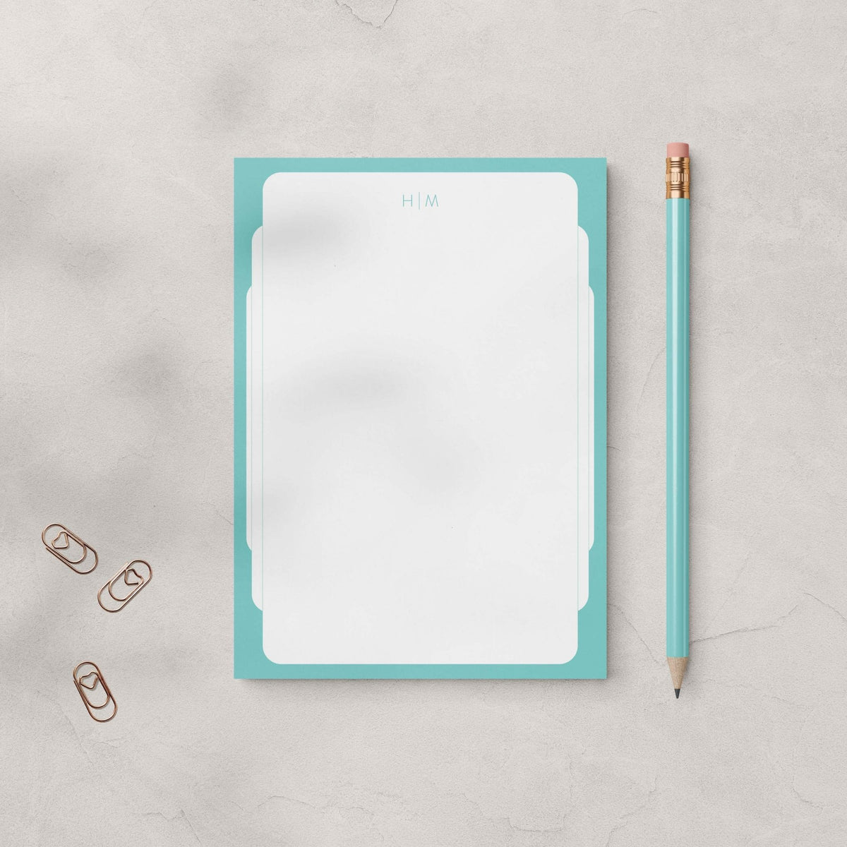 Notepad Fram Personalized Retro Frame Notepad | Blú Rose Designs