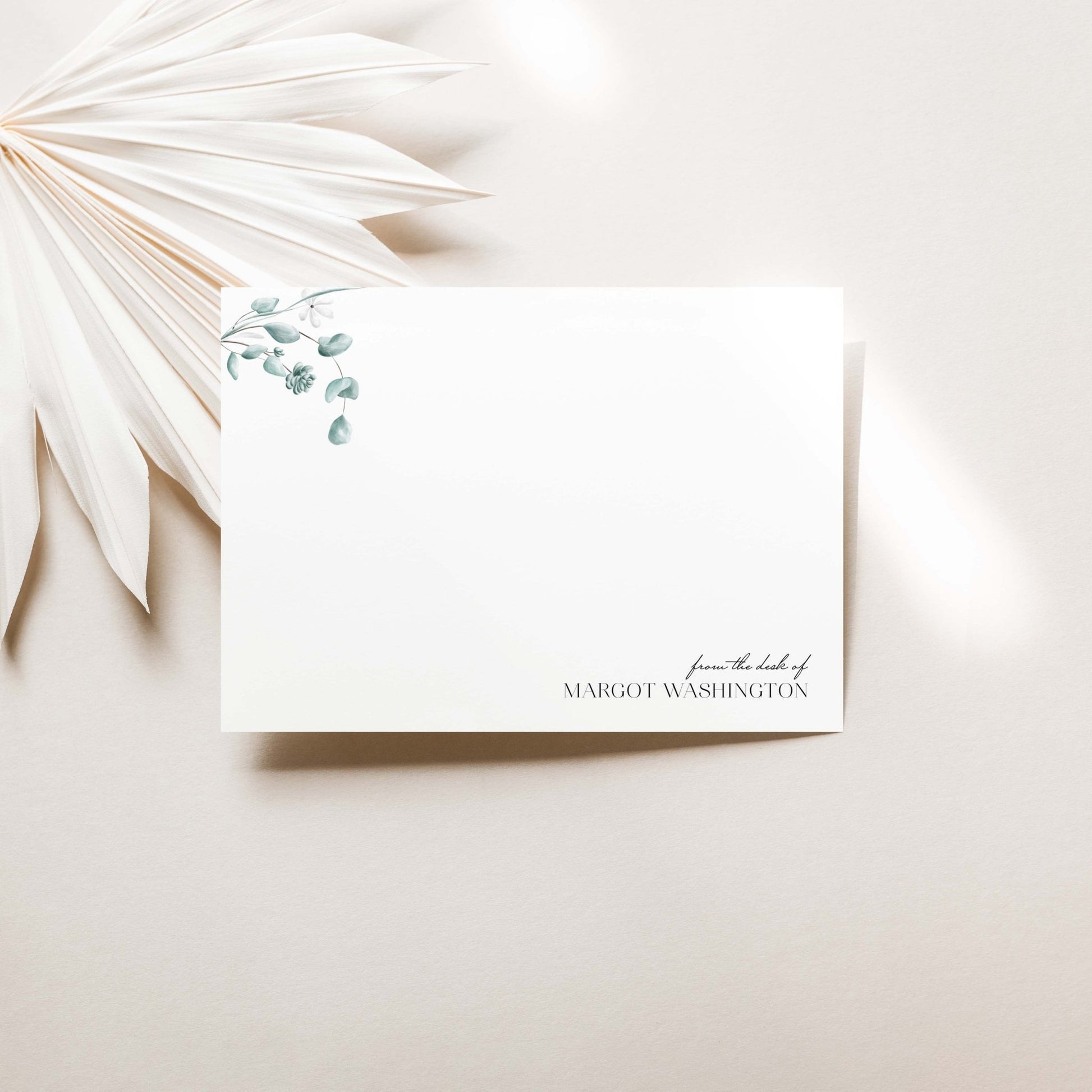 Simple Floral Notecards - Blú Rose