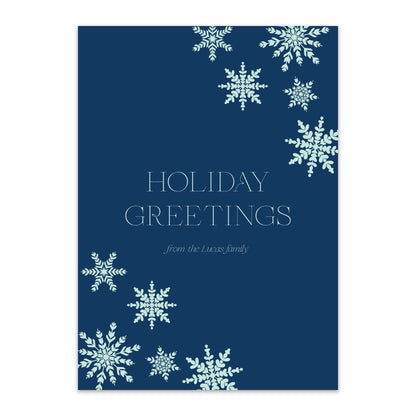Snowflake Greetings Holiday Cards - Blú Rose