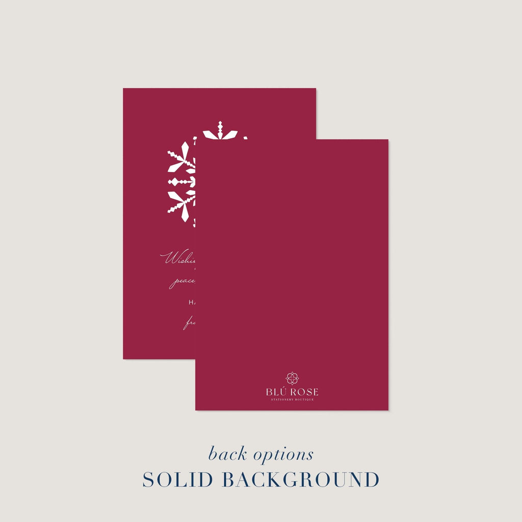 Snowflake Holiday Cards - Blú Rose