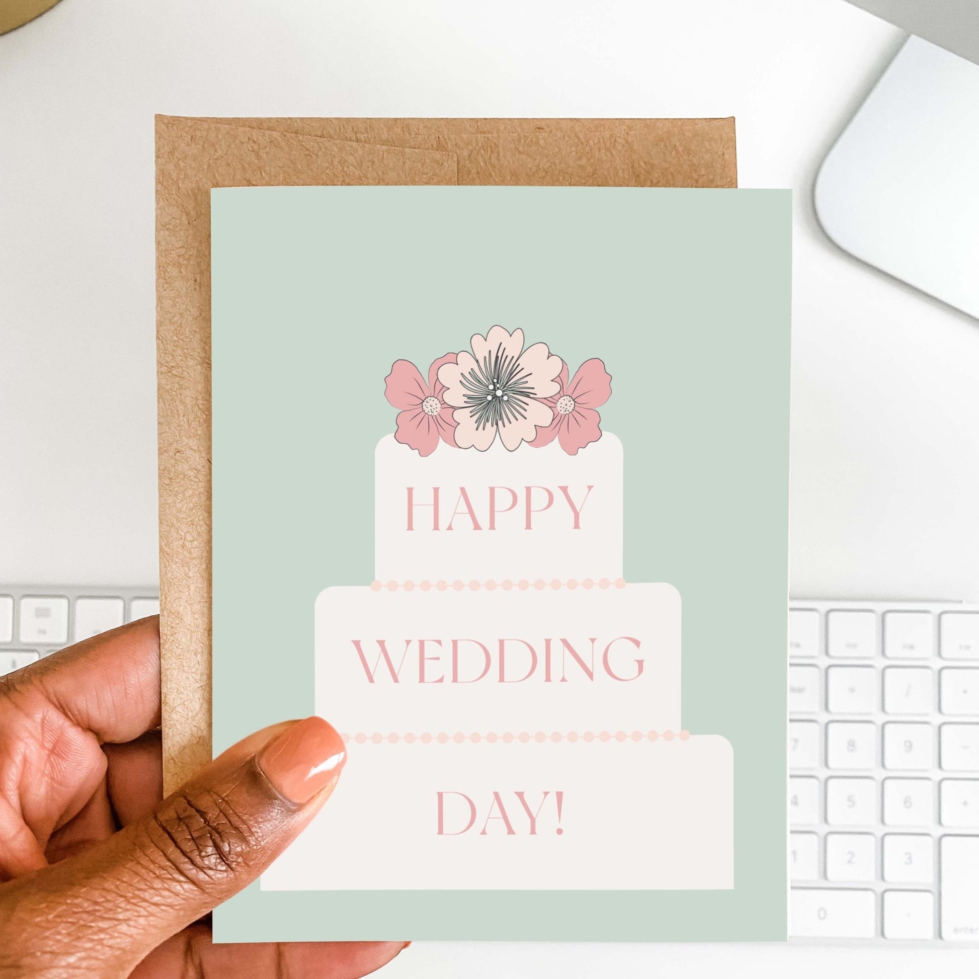Wedding Day Cake Card - Blú Rose