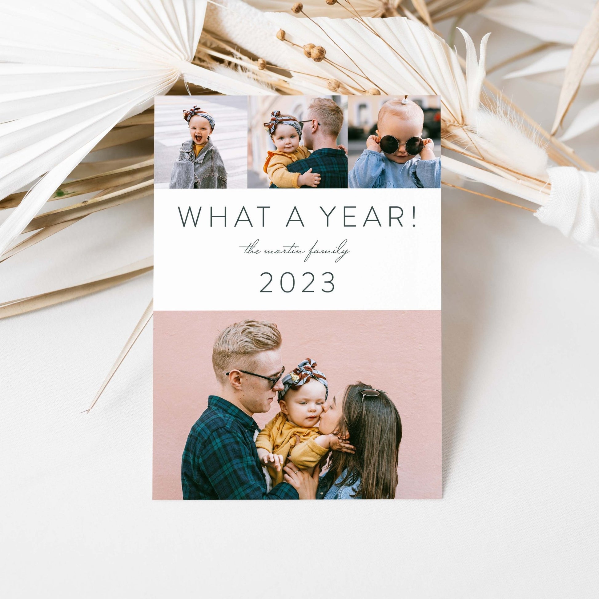 What a Year Photo Holiday Card - Blú Rose