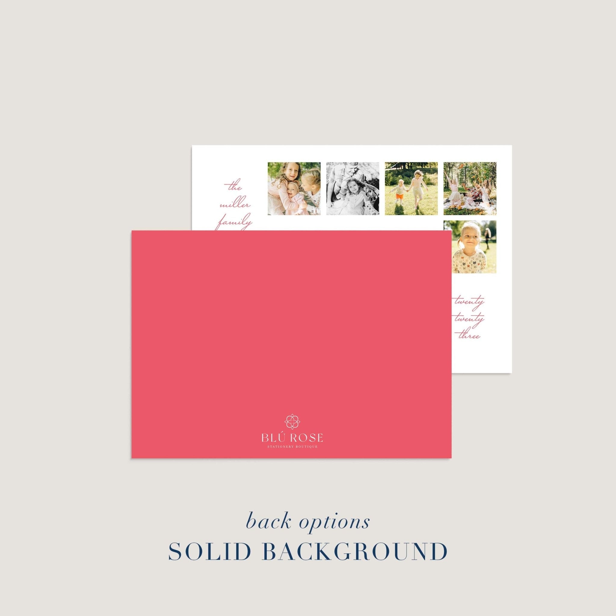 X Photo Holiday Card - Blú Rose